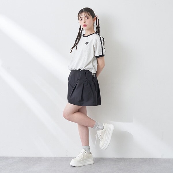 【吸水速乾】ロゴリボンキュロット