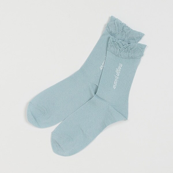 ラメ&ロゴソックス【日本製】