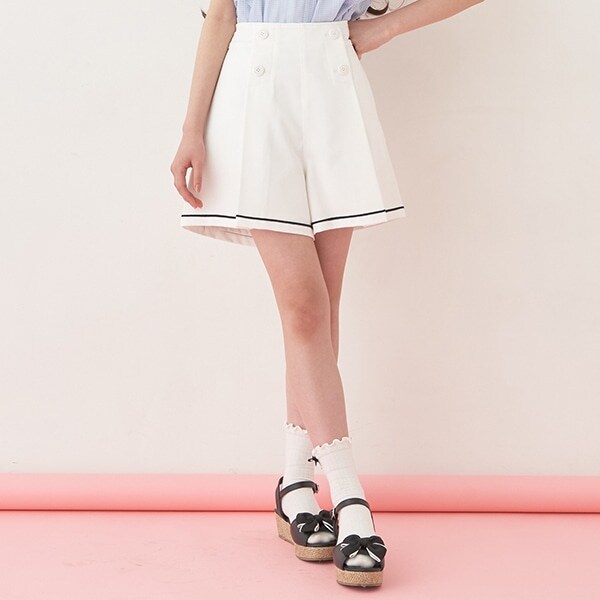 パールボタンマリンショーパン