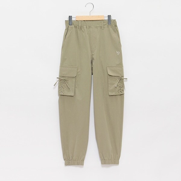 【吸水速乾】レースアップカーゴジョガーパンツ