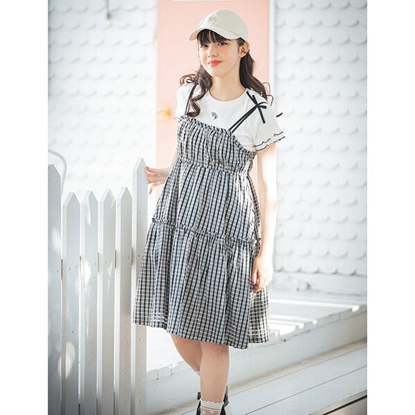 キャミワンピース＆メローTシャツセット