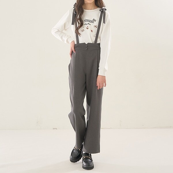 リボンつりつきロングパンツ