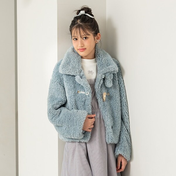 ふわもこボア　2WAYダッフルコート