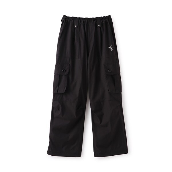 【機能素材】ハートボタンポケット2WAYカーゴパンツ
