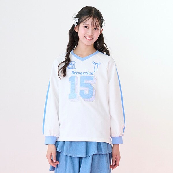 ナンバリング長袖Tシャツ