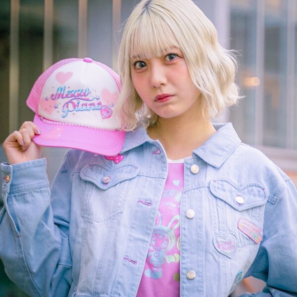 復刻♪ チャーム付きロゴキャップ【冷感】