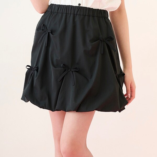 リボンいっぱいぷっくりスカパン