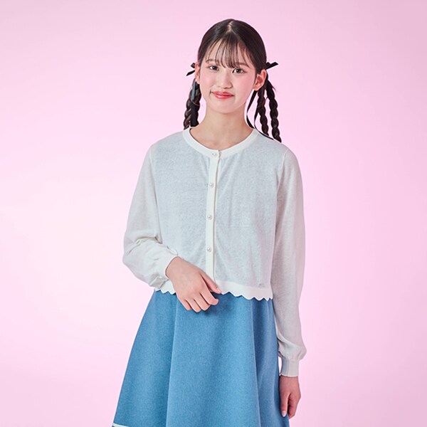 パールボタンカーディガン