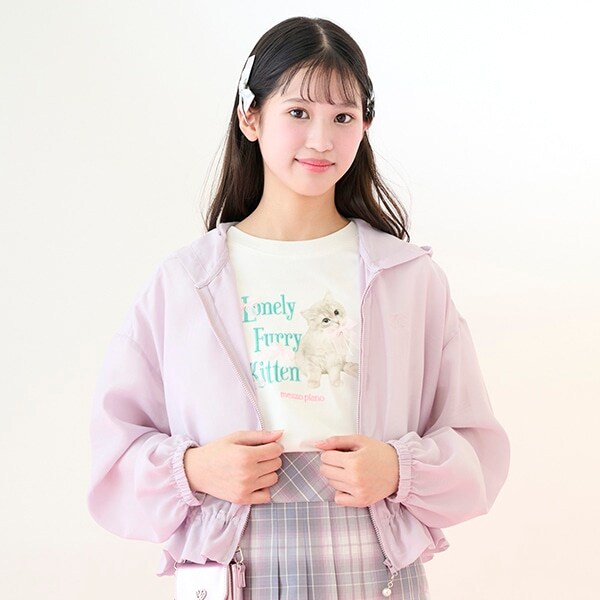 【接触冷感・UVカット】シアーショートパーカ