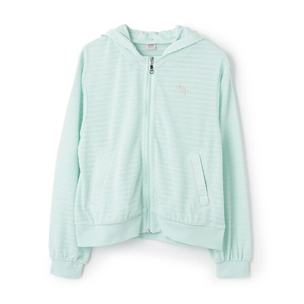 【UVカット】タック天竺パーカ