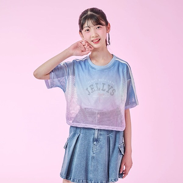 グラデーションメッシュTシャツ＆タンクトップセット