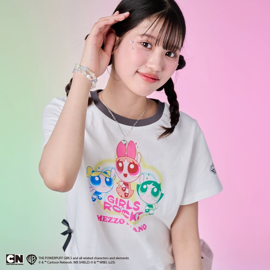 【The Powerpuff Girls】　リンガーTシャツ