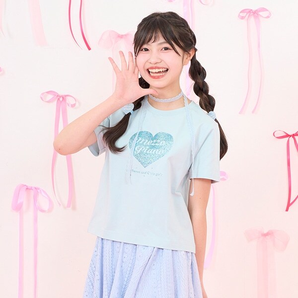 25th anniversary 【冷感】キラキラハートロゴTシャツ