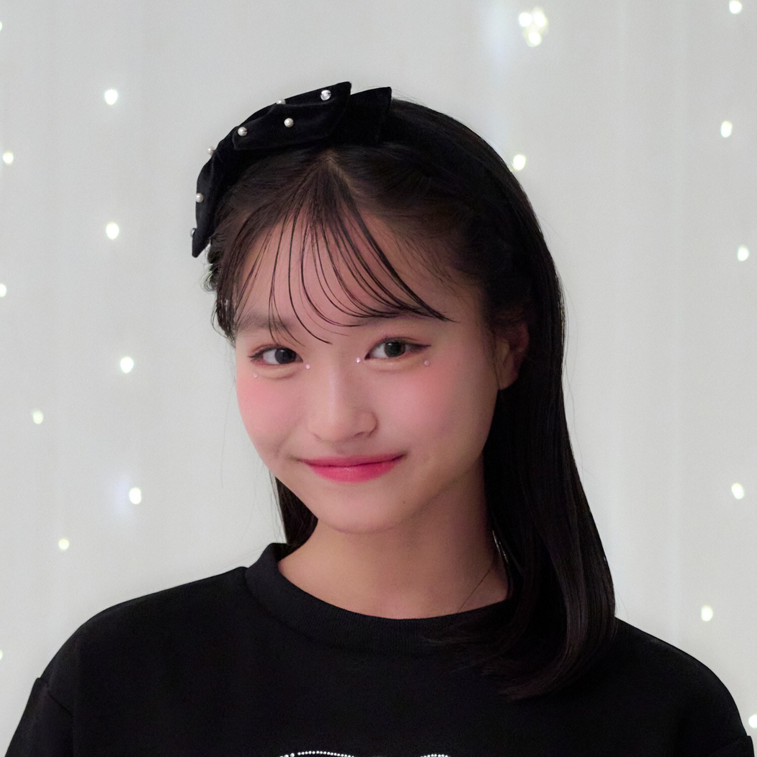 リボン＆パールカチューシャ♪