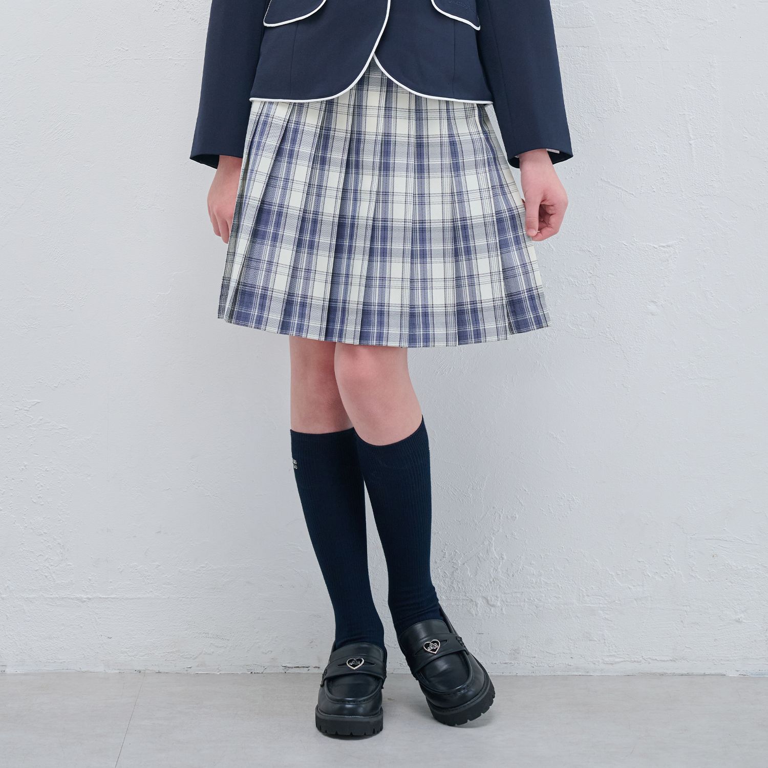 チェックプリーツスカート