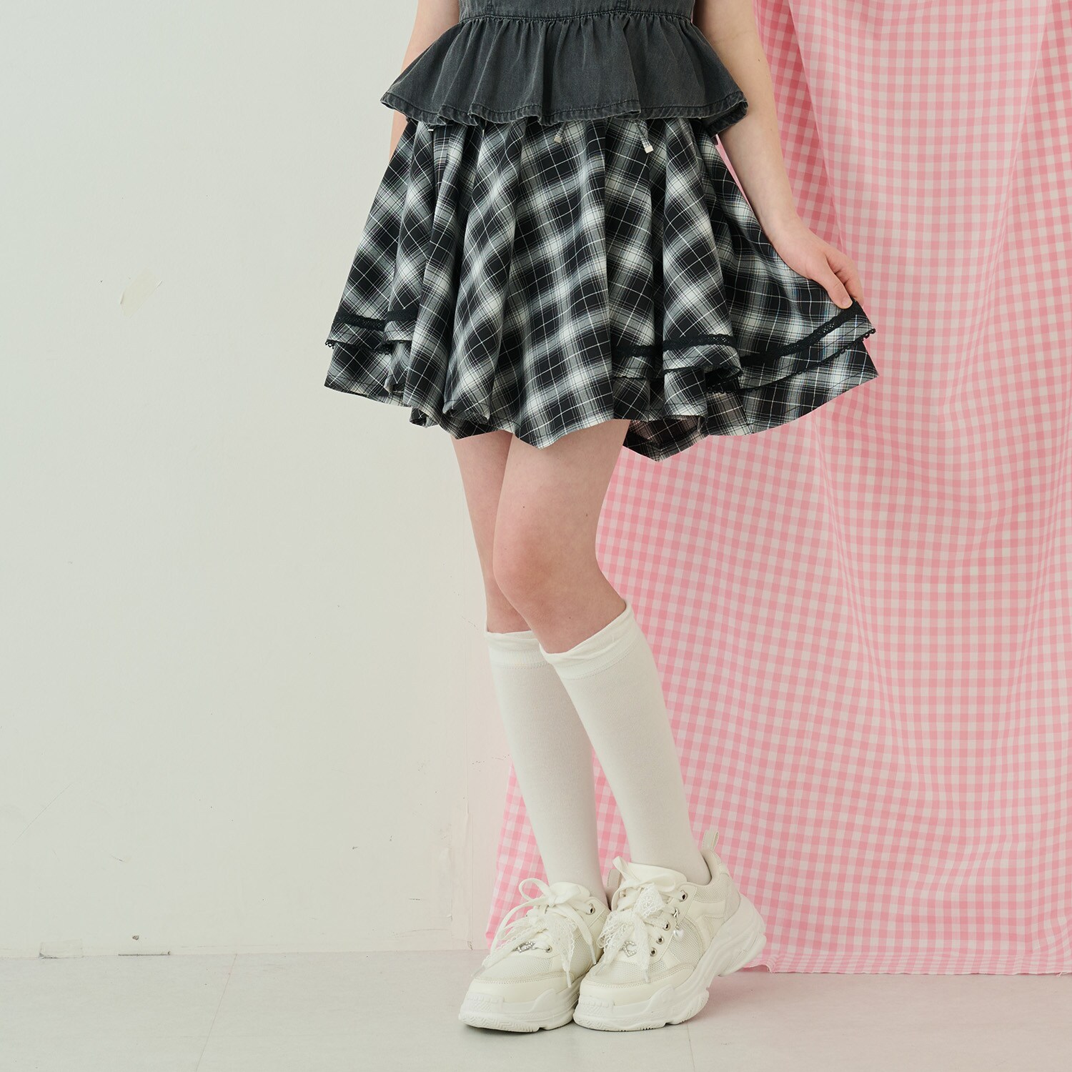 アソート素材イレギュラーヘムスカパン