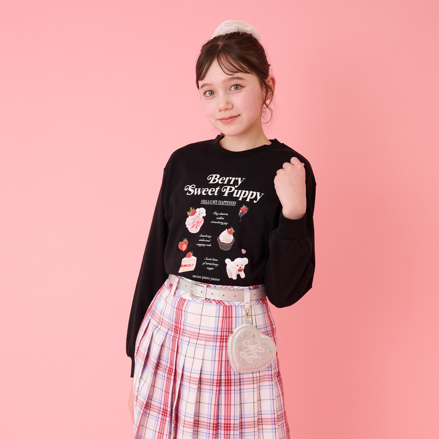 ストロベリーモチーフ長袖Tシャツ