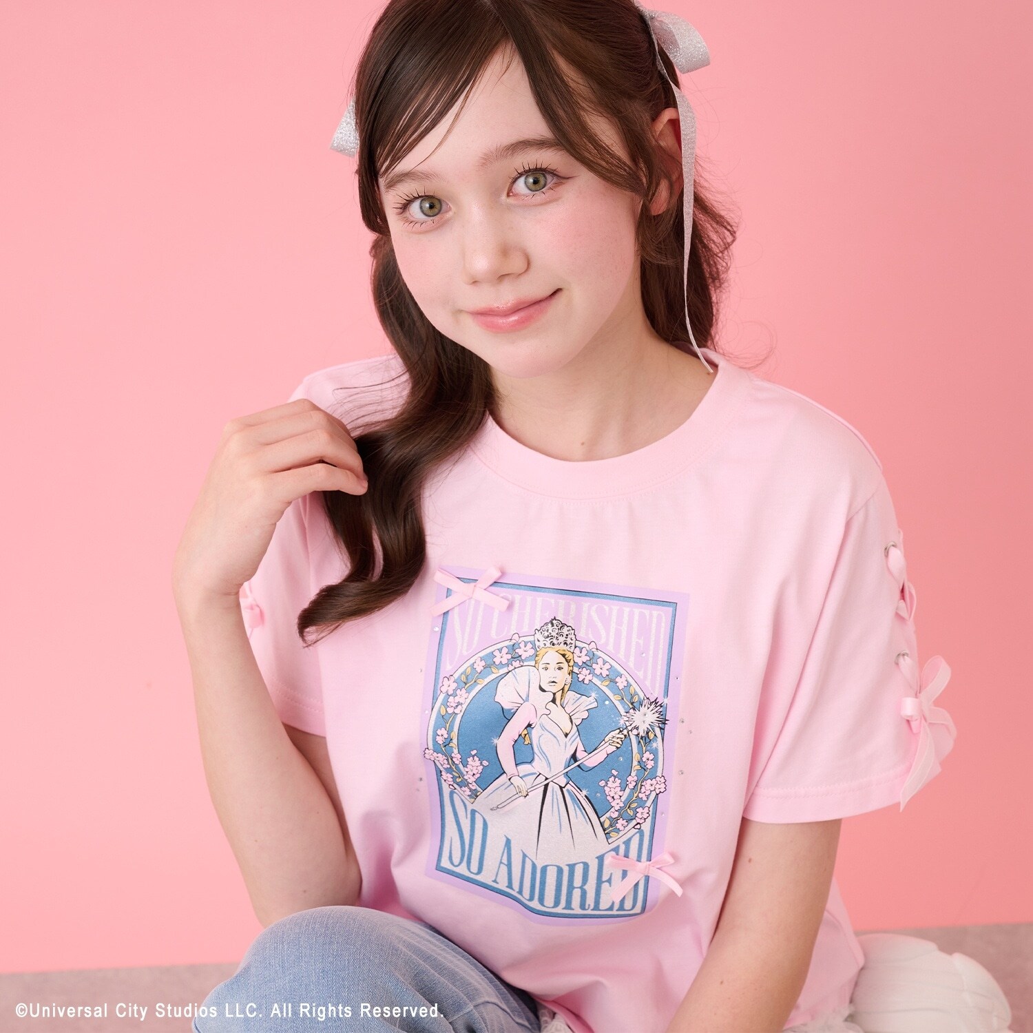 【WICKED】レースアップリボンアソートTシャツ
