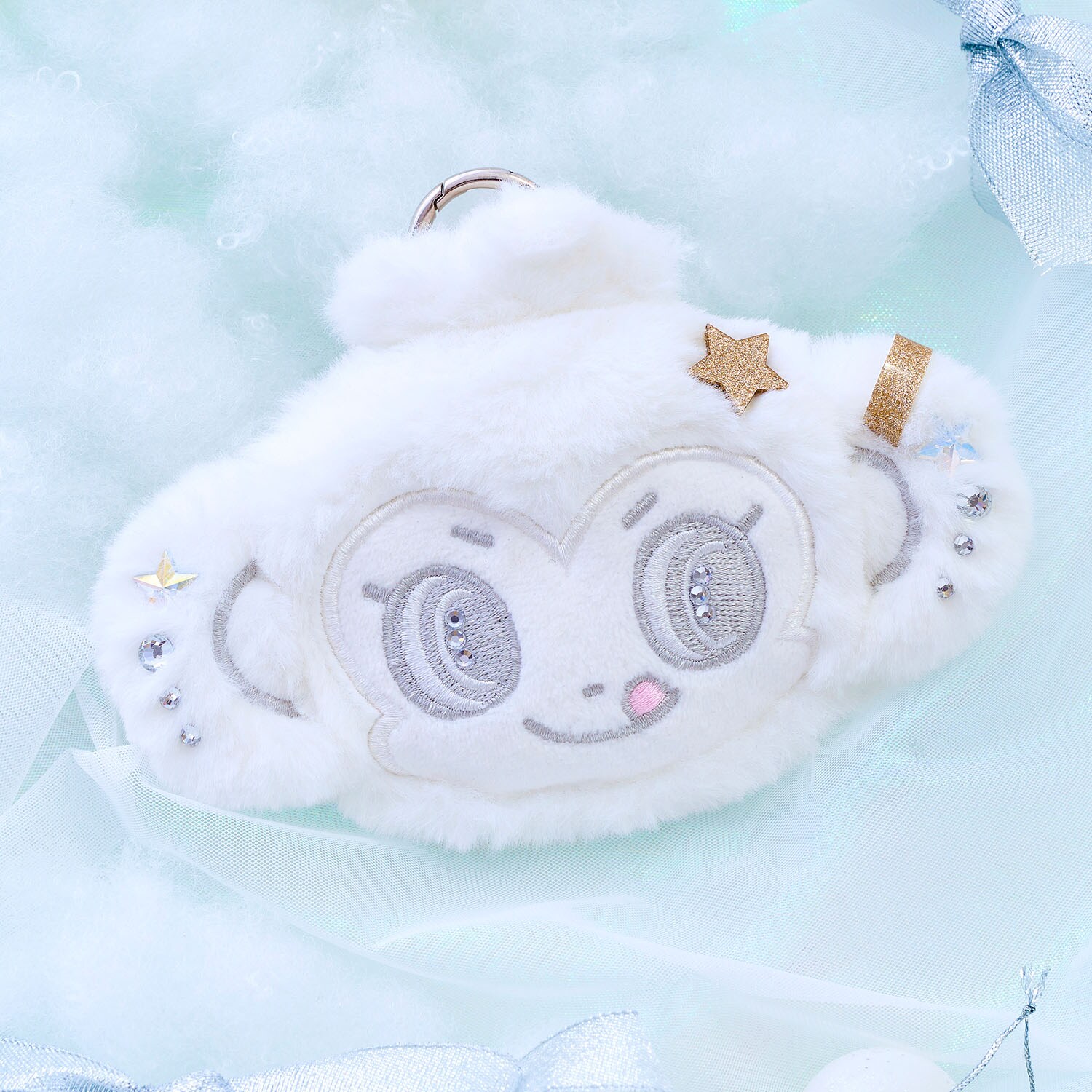 ホワイトルッキー ふわきらポーチ