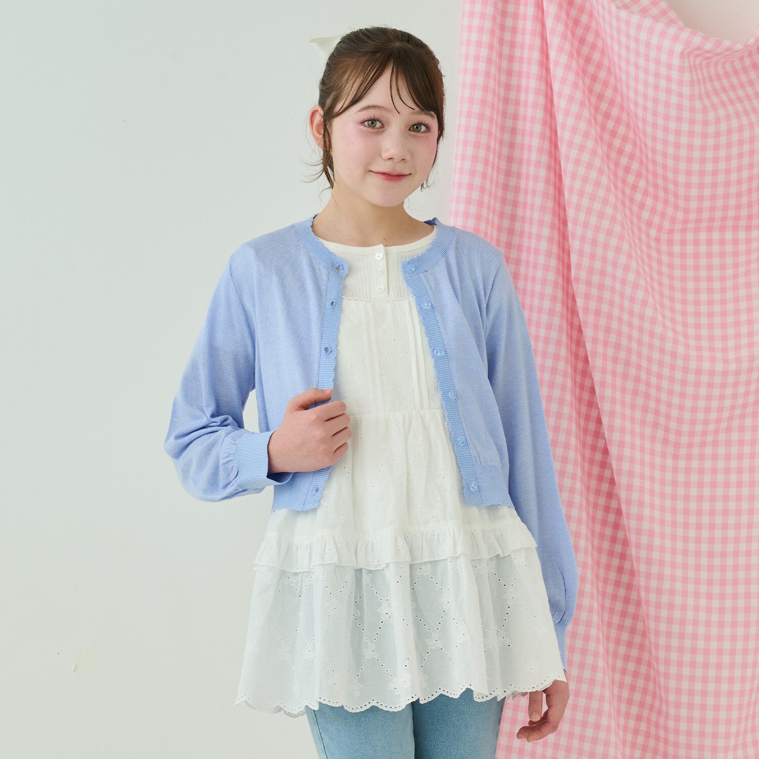 ラメニットカーディガン♪