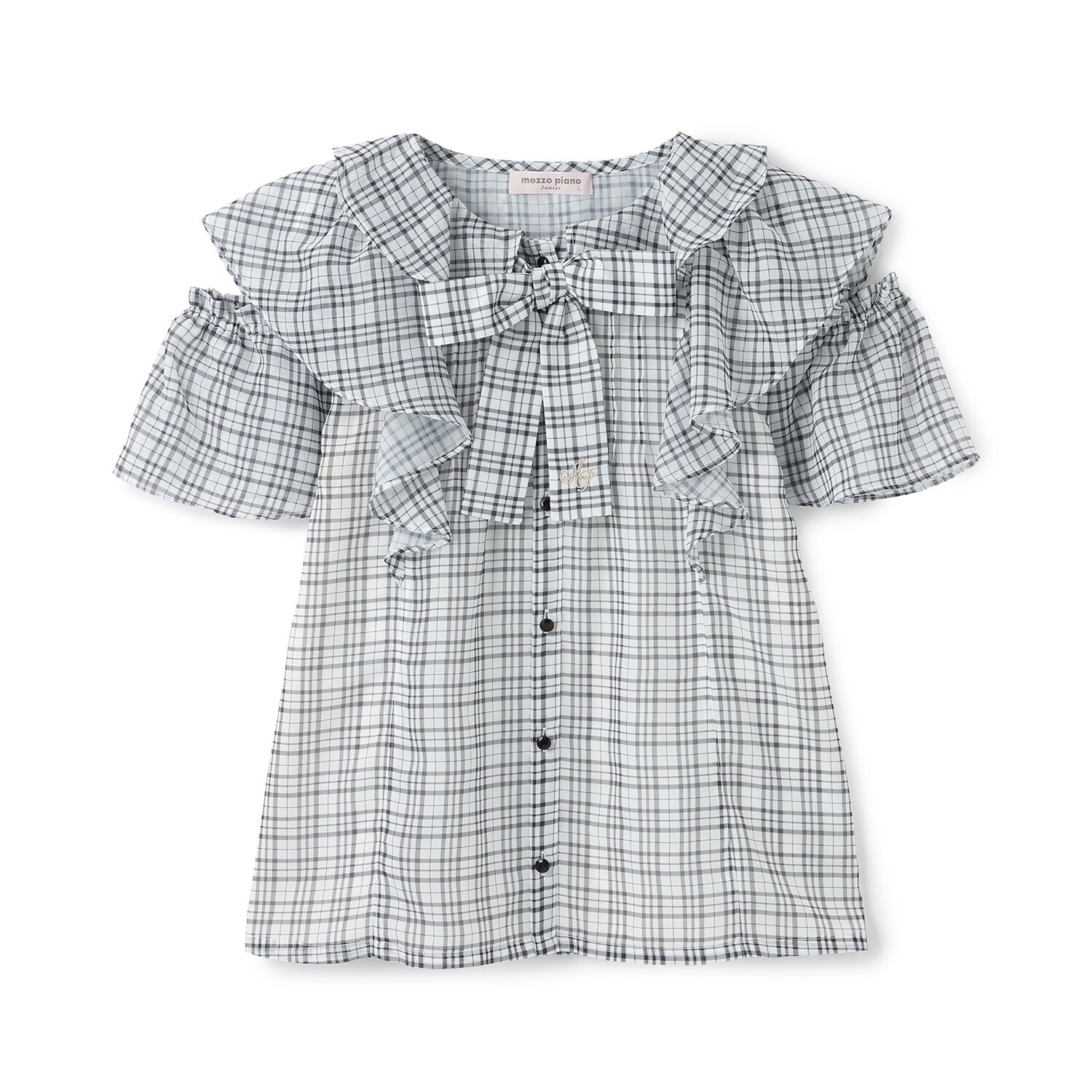 2WAYフリルブラウス＆キャミソールセット