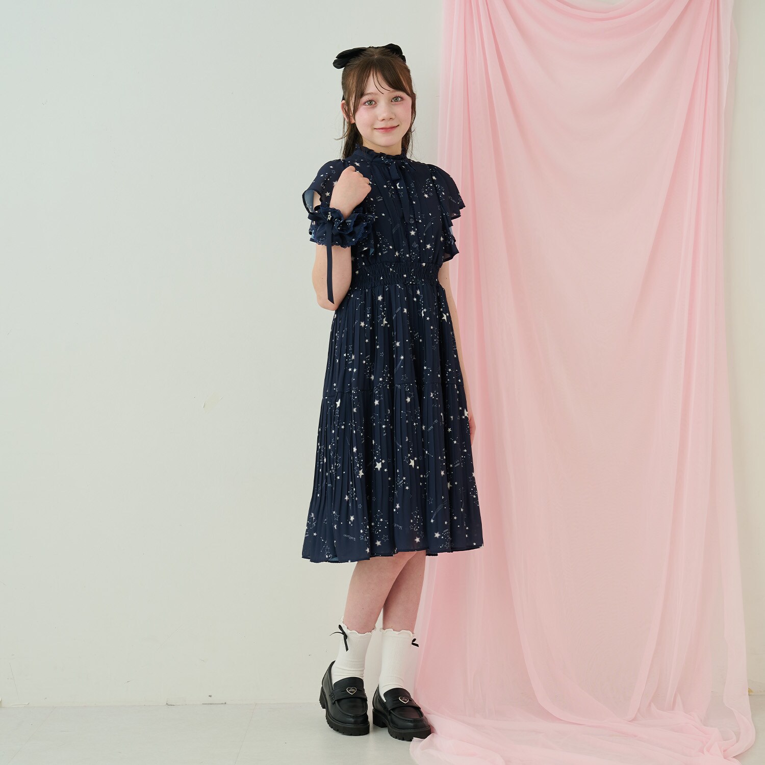 アソート生地プリーツワンピース♪