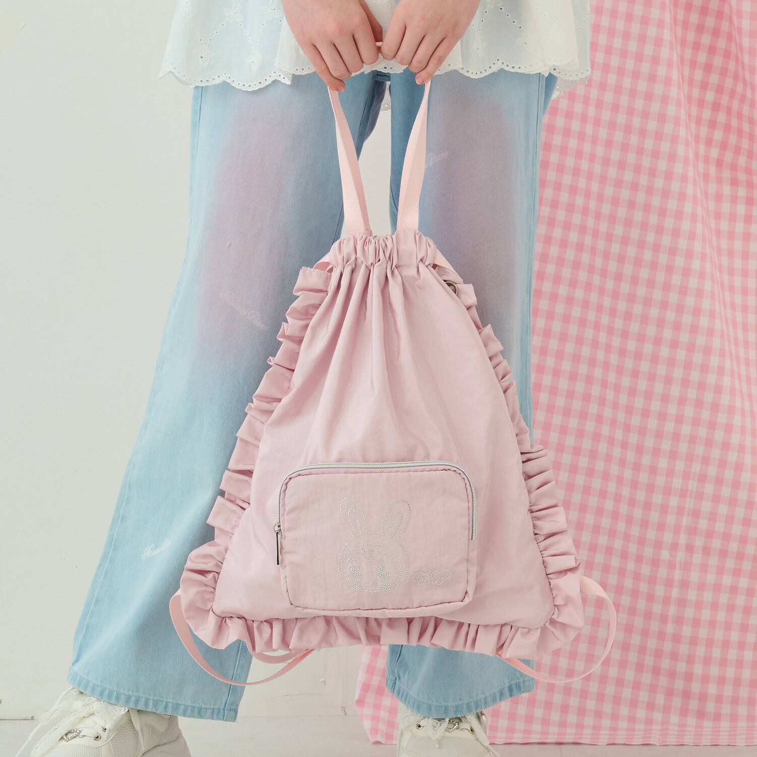 【A4対応・撥水】キラキラベリエちゃんナップサック