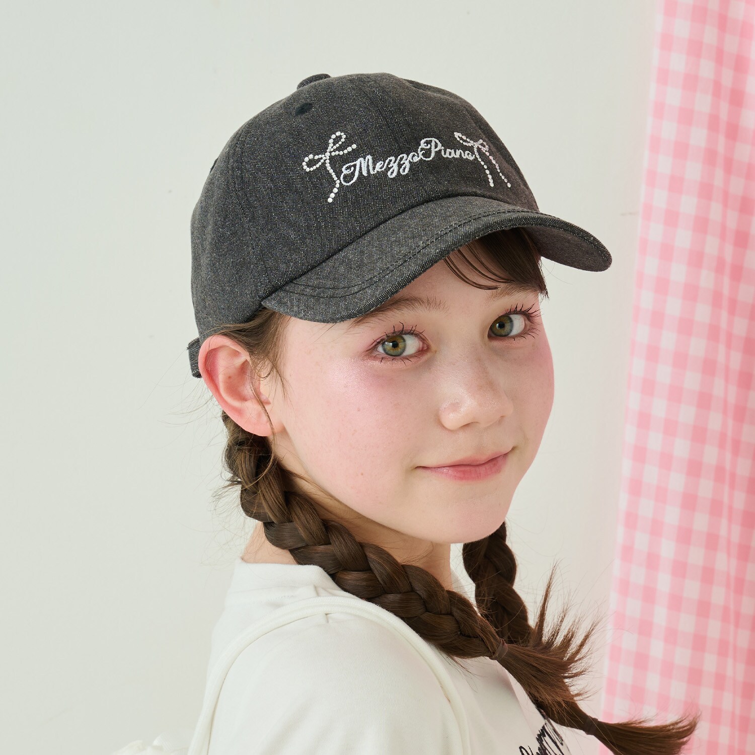 【UVカット・遮熱・冷感】きらきらリボンキャップ