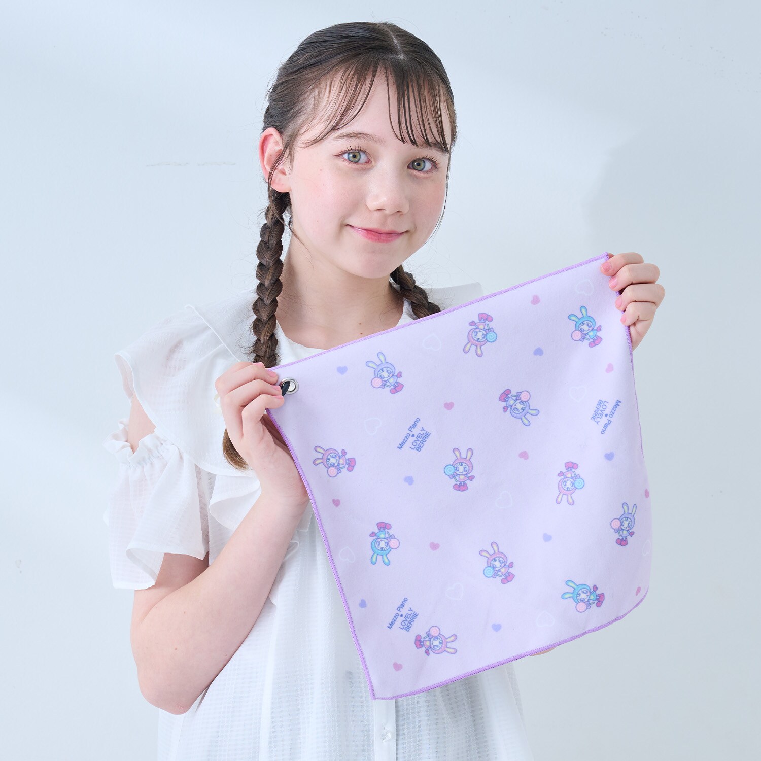 ベリエちゃん柄くっつきタオル