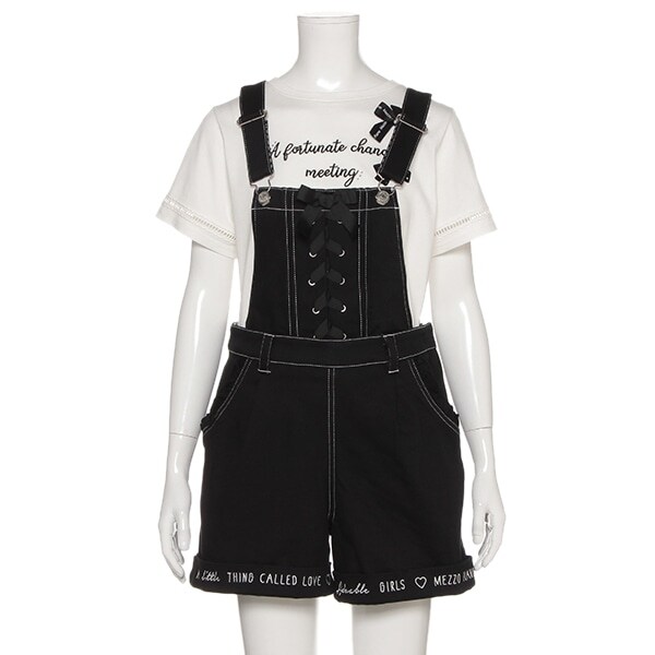 サロペットショートパンツ