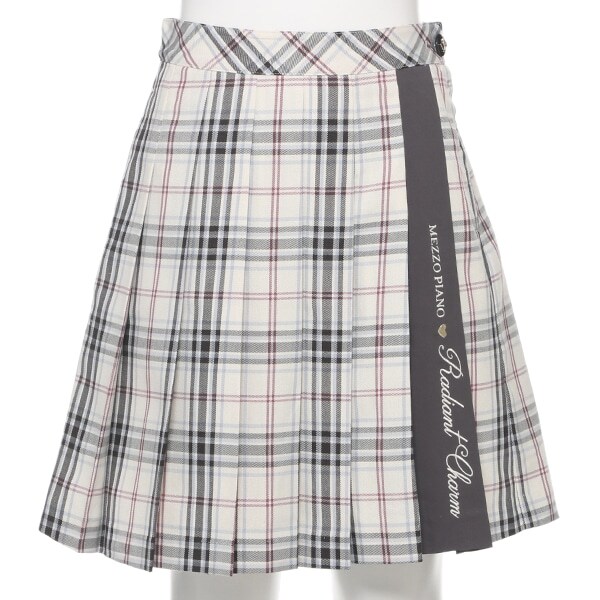 チェックプリーツスカート