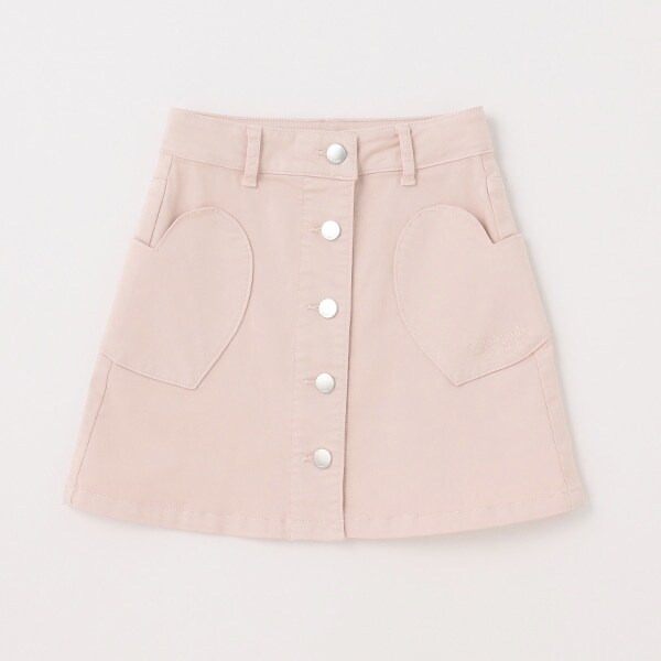 【人気商品再入荷】【直営店で取り扱い無し】トドラー ハートポケットデニムスカート