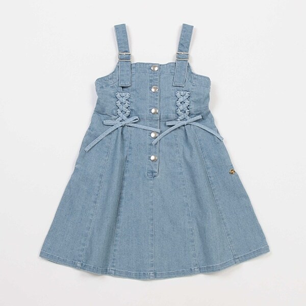 【リピート】【直営店で取り扱い無し】トドラー デニムジャンパースカート