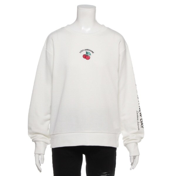 裏毛 ワンポイント刺しゅうトレーナー