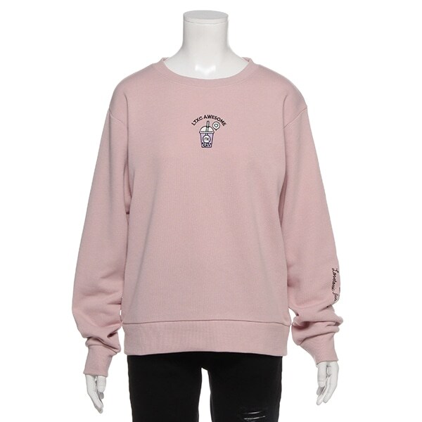 裏毛 ワンポイント刺しゅうトレーナー