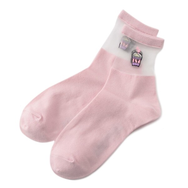 モチーフシースルーソックス