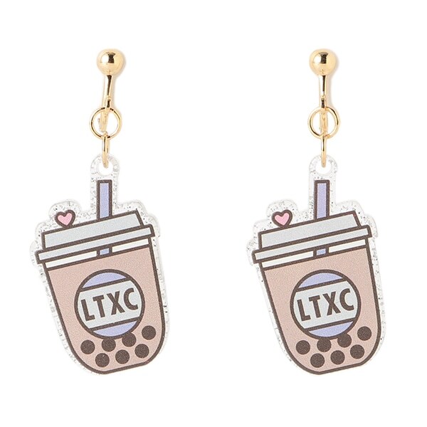 タピオカモチーフイヤリング