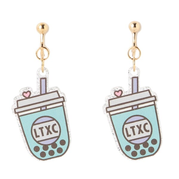 タピオカモチーフイヤリング