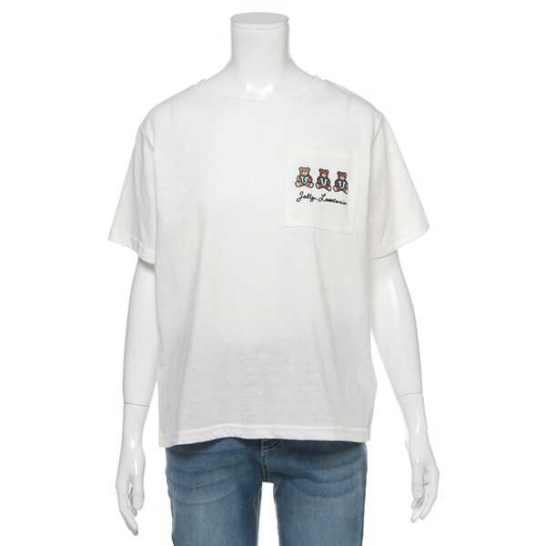 吸水速乾 胸ポケット3連刺しゅうTシャツ