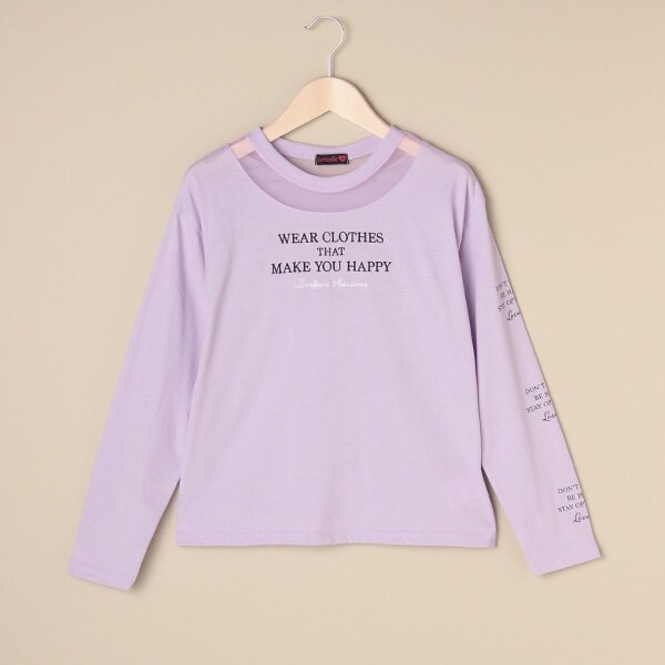 衿チュールロゴTシャツ