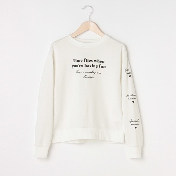 裏毛 ロゴプリントトレーナー