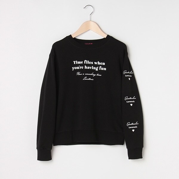 裏毛 ロゴプリントトレーナー