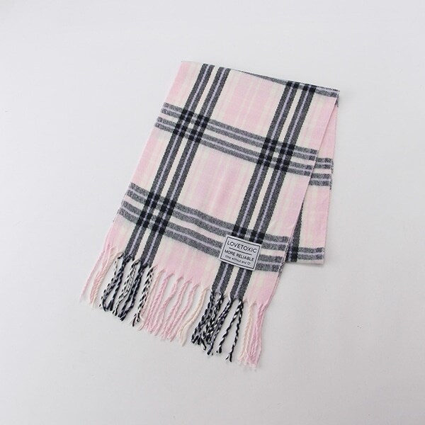 チェック柄マフラー