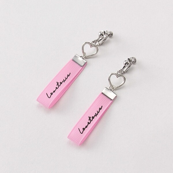 ガーリーロゴテープイヤリング