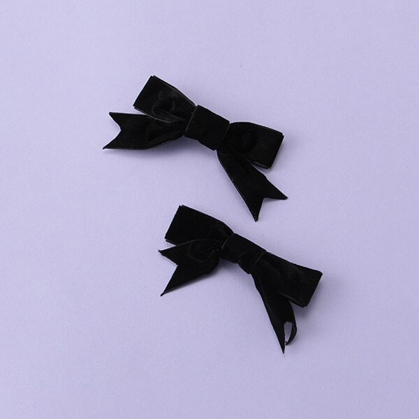 ベロアリボンクリップ2個セット