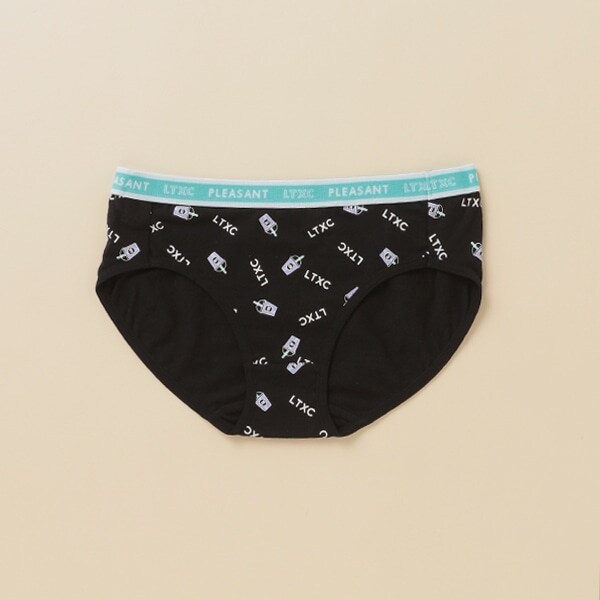 ドリンク×ロゴ総柄ショーツ