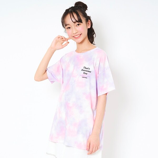 タイダイ柄ロゴTシャツ