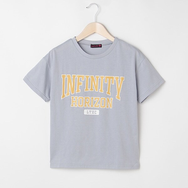 カレッジロゴプリント半袖Tシャツ