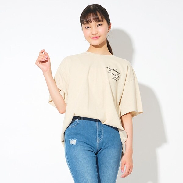 バッグフォトプリントTシャツ