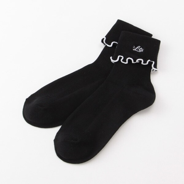 折り返しメロウフリルクルーソックス